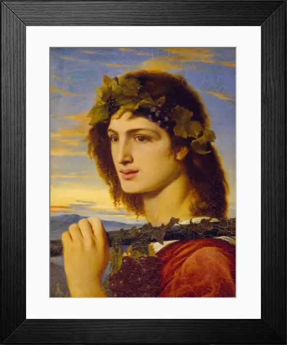Framed Print : Bacchus, 1867. Creator: Simeon Solomon Framed Print : Bacchus, 1867. Creator: Simeon Solomon