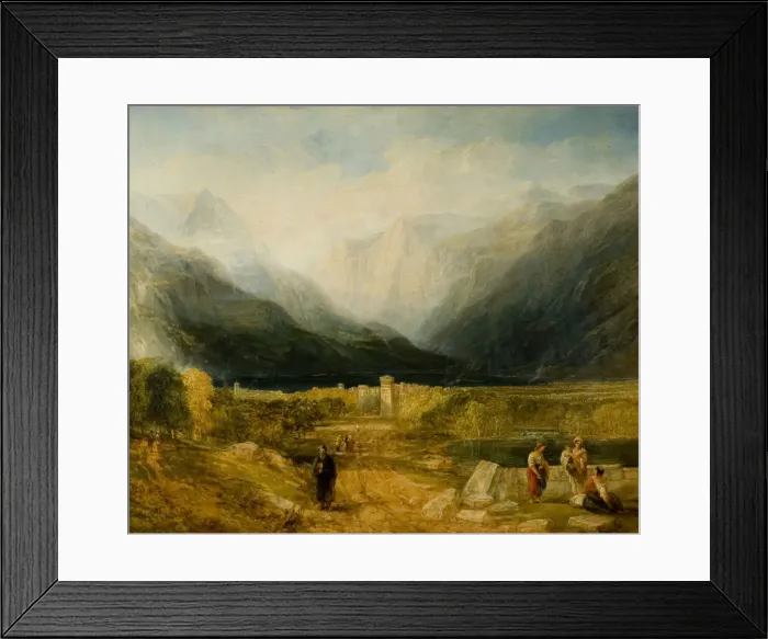 Framed Print : Sarazana, North Italy, 1837-1840. Creator: Frederick Henry Henshaw Framed Print : Sarazana, North Italy, 1837-1840. Creator: Frederick Henry Henshaw