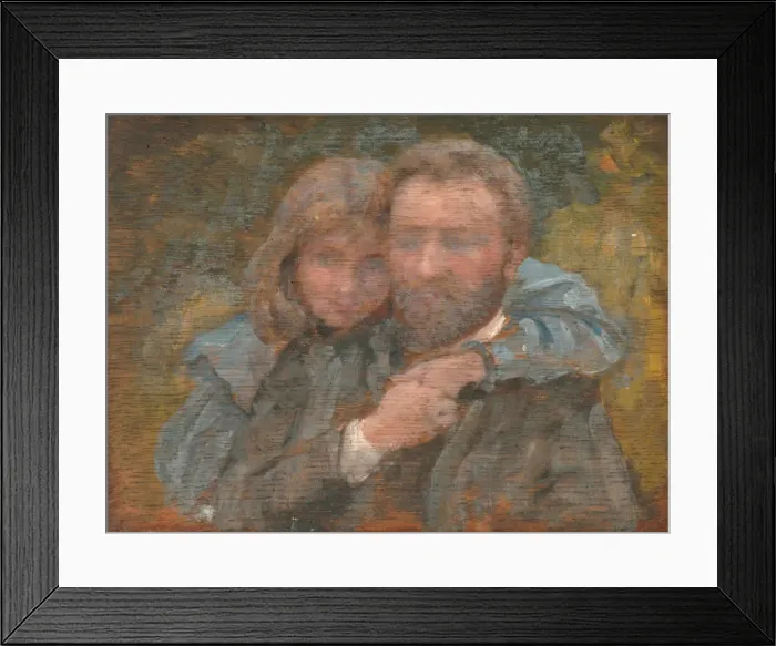 Framed Print : Enrico and Estella Canziani, 1880-1900. Creator: Louisa Starr Framed Print : Enrico and Estella Canziani, 1880-1900. Creator: Louisa Starr