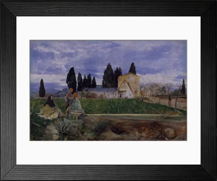 Framed Print : Springtime in Spain, near Gordella, c1869. Creator: John William Inchbold Framed Print : Springtime in Spain, near Gordella, c1869. Creator: John William Inchbold
