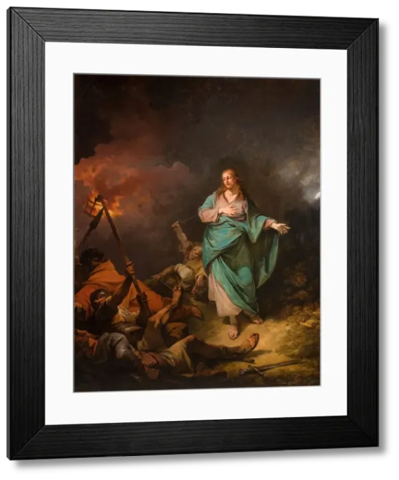 Framed Print : The Betrayal Of Christ, 1798. Creator: Philip James de Loutherbourg Framed Print : The Betrayal Of Christ, 1798. Creator: Philip James de Loutherbourg