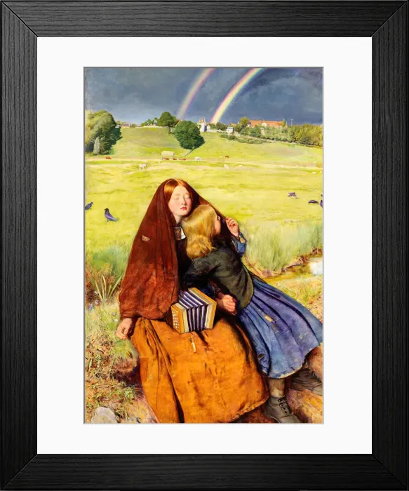 Framed Print : The Blind Girl, 1856. Creator: John Everett Millais Framed Print : The Blind Girl, 1856. Creator: John Everett Millais