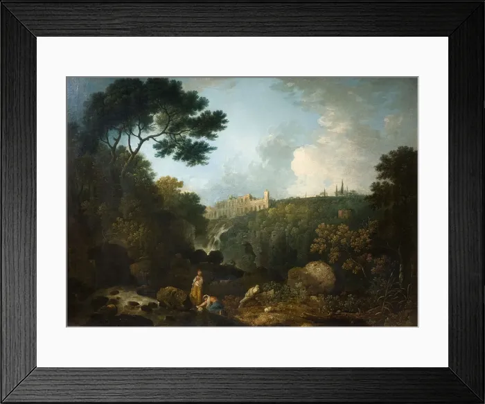 Framed Print : Tivoli - The Villa Of Maecenas, 1767. Creator: Richard Wilson Framed Print : Tivoli - The Villa Of Maecenas, 1767. Creator: Richard Wilson