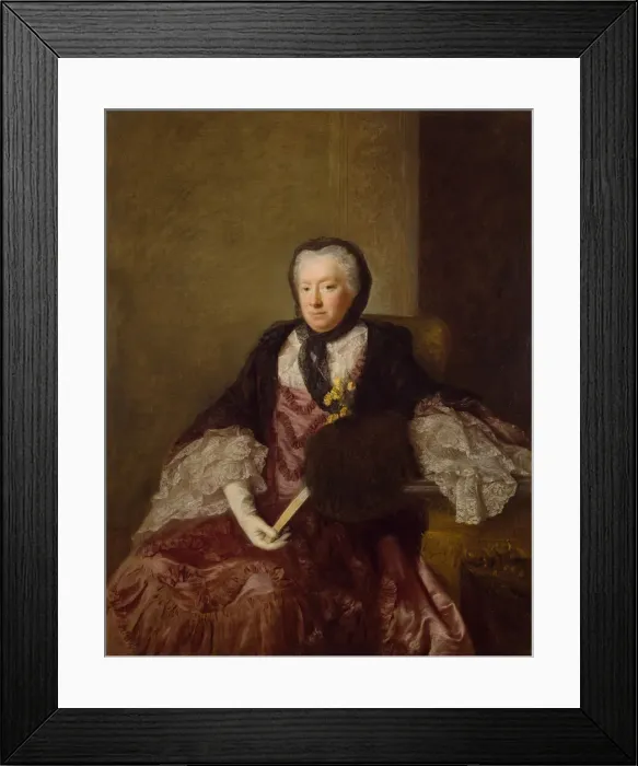 Framed Print : Portrait of Mrs Mary Martin, 1761. Creator: Allan Ramsay Framed Print : Portrait of Mrs Mary Martin, 1761. Creator: Allan Ramsay