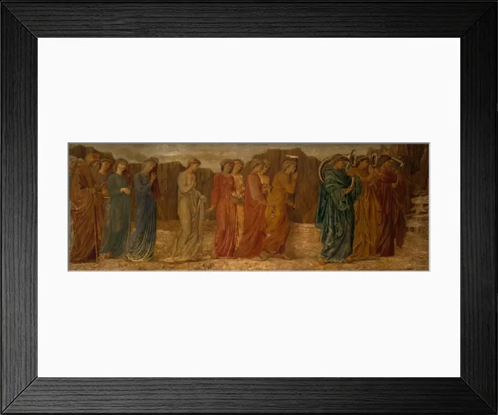 Framed Print : Cupid and Psyche - Palace Green Murals - The King and other Mourners abandon Psyche Framed Print : Cupid and Psyche - Palace Green Murals - The King and other Mourners abandon Psyche