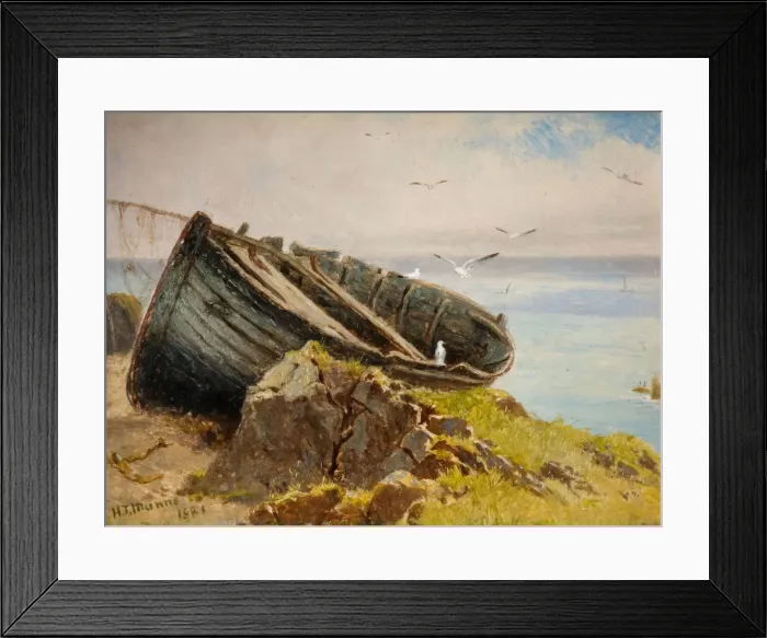 Framed Print : Boat, 1881. Creator: Henry Turner Munns Framed Print : Boat, 1881. Creator: Henry Turner Munns