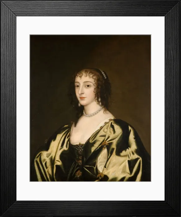 Framed Print : Queen Henrietta Maria, 1770. Creator: Unknown Framed Print : Queen Henrietta Maria, 1770. Creator: Unknown