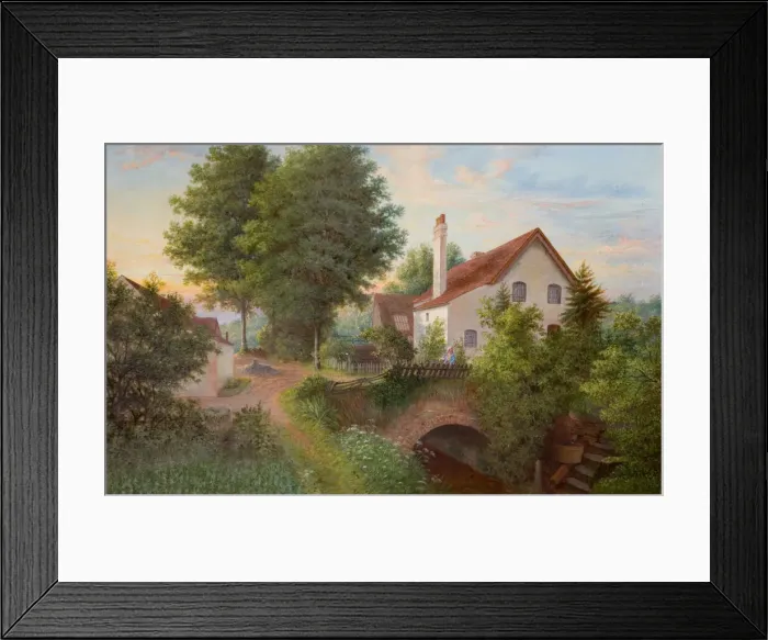 Framed Print : Spinners Mill, Bournbrook, 1875. Creator: J. Jolly Framed Print : Spinners Mill, Bournbrook, 1875. Creator: J. Jolly