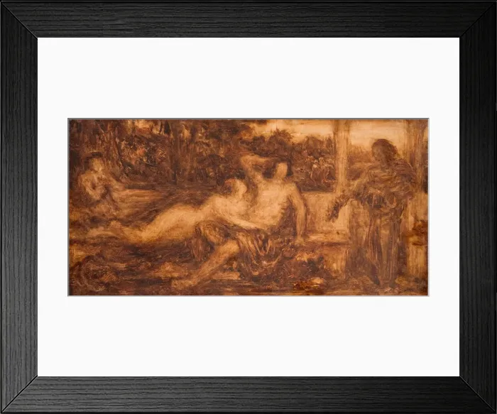 Framed Print : Study of Nude and Draped Figures, 1880. Creator: Henry Wallis Framed Print : Study of Nude and Draped Figures, 1880. Creator: Henry Wallis