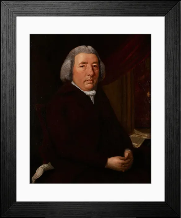 Framed Print : Portrait of Francis Eginton (1737-1805), 1796. Creator: James Millar Framed Print : Portrait of Francis Eginton (1737-1805), 1796. Creator: James Millar