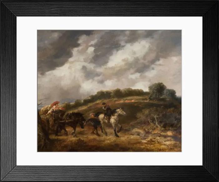 Framed Print : A Windy Day, 1885. Creator: Sir John Gilbert Framed Print : A Windy Day, 1885. Creator: Sir John Gilbert