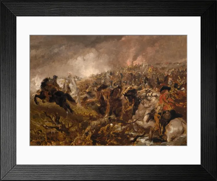 Framed Print : Preparing For The Charge, 1873. Creator: Sir John Gilbert Framed Print : Preparing For The Charge, 1873. Creator: Sir John Gilbert