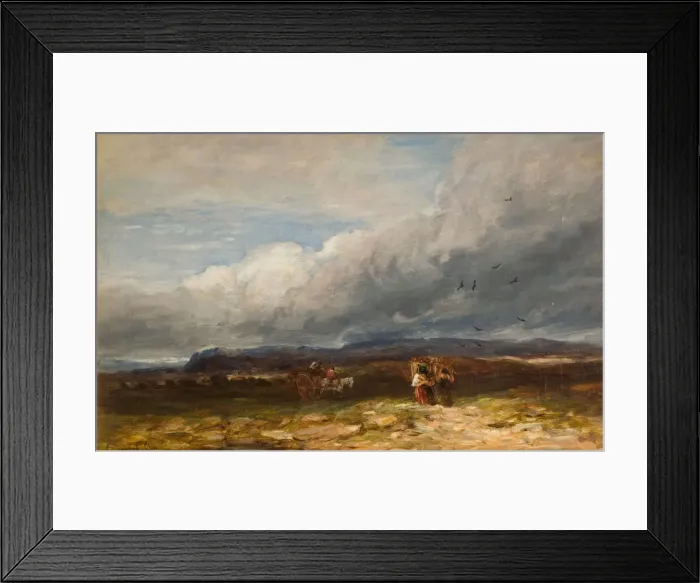 Framed Print : The Peat Gatherers, 1850. Creator: David Cox the elder Framed Print : The Peat Gatherers, 1850. Creator: David Cox the elder