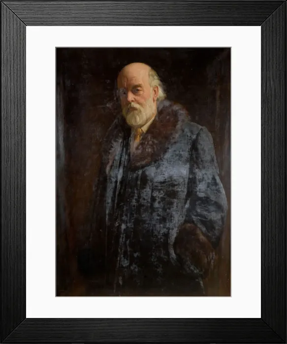 Framed Print : Portrait Of Sir Oliver Lodge, 1923. Creator: John Bernard Munns