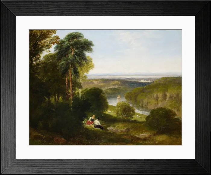 Framed Print : The Wyndcliffe, River Wye, 1842. Creator: David Cox the elder Framed Print : The Wyndcliffe, River Wye, 1842. Creator: David Cox the elder