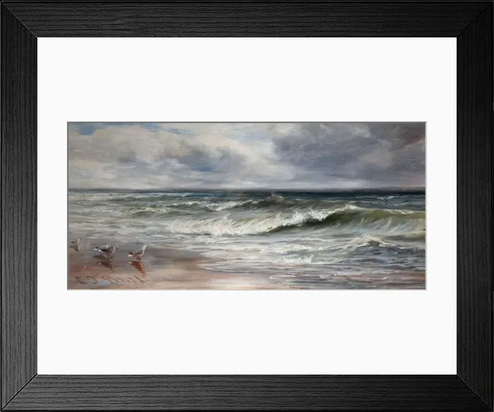 Framed Print : Sea Waves, 1880. Creator: Charles Thomas Burt Framed Print : Sea Waves, 1880. Creator: Charles Thomas Burt