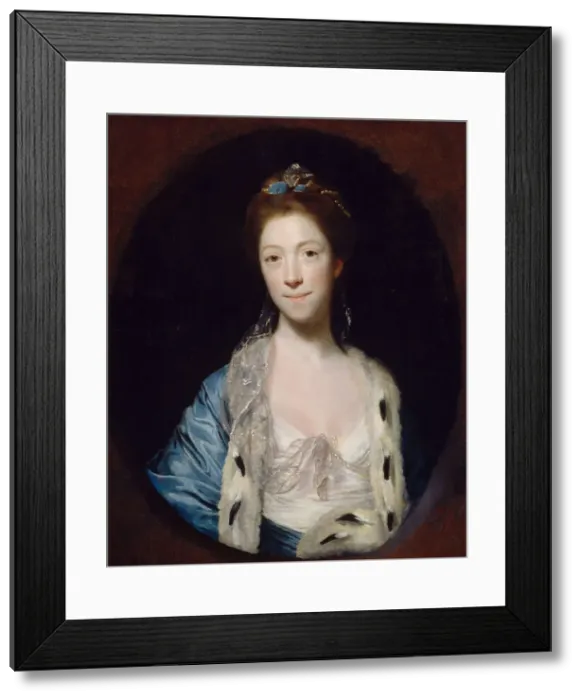 Framed Print : Portrait of Mrs Luther, 1766. Creator: Sir Joshua Reynolds Framed Print : Portrait of Mrs Luther, 1766. Creator: Sir Joshua Reynolds