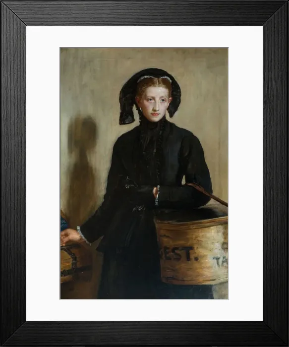 Framed Print : A Widows Mite, 1870. Creator: John Everett Millais Framed Print : A Widows Mite, 1870. Creator: John Everett Millais