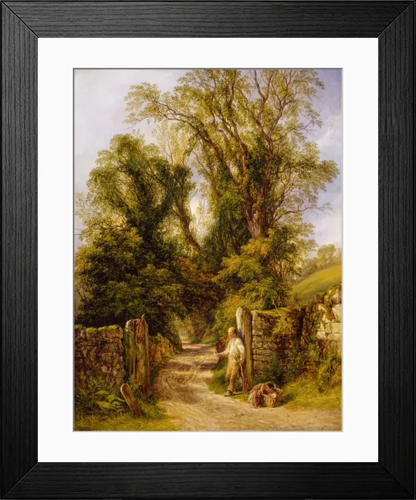 Framed Print : A Glimpse of Wharfdale, Yorkshire, 1835-1886. Creator: Frederick Henry Henshaw Framed Print : A Glimpse of Wharfdale, Yorkshire, 1835-1886. Creator: Frederick Henry Henshaw