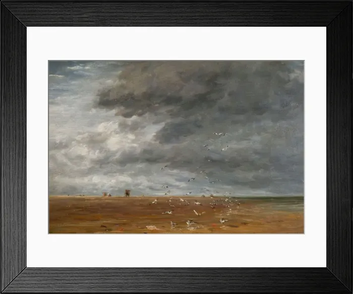 Framed Print : On the Sands, 1851. Creator: David Cox the elder Framed Print : On the Sands, 1851. Creator: David Cox the elder