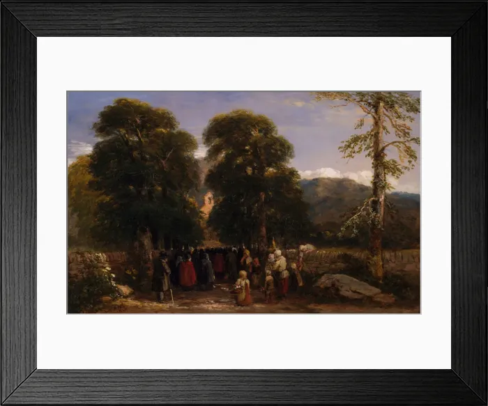 Framed Print : The Welsh Funeral, 1848. Creator: David Cox the elder Framed Print : The Welsh Funeral, 1848. Creator: David Cox the elder