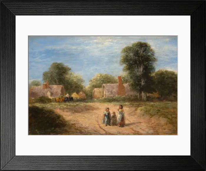 Framed Print : The Farmstead, 1848. Creator: David Cox the elder Framed Print : The Farmstead, 1848. Creator: David Cox the elder