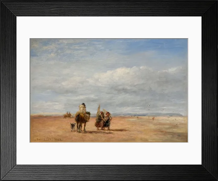 Framed Print : The Shrimpers, 1853. Creator: David Cox the elder Framed Print : The Shrimpers, 1853. Creator: David Cox the elder