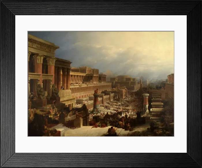 Framed Print : The Departure of the Israelites, 1829 Creator: David Roberts Framed Print : The Departure of the Israelites, 1829 Creator: David Roberts