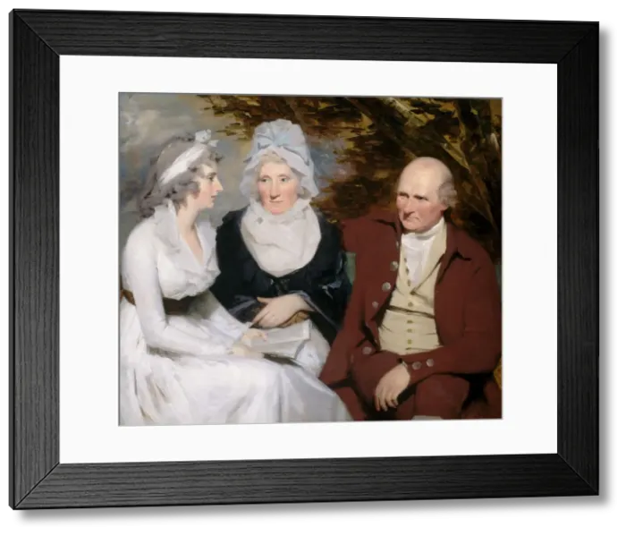 Framed Print : John Johnstone, Betty Johnstone, and Miss Wedderburn, c. 1790 / 1795 Framed Print : John Johnstone, Betty Johnstone, and Miss Wedderburn, c. 1790 / 1795