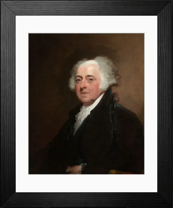 Framed Print : John Adams, c. 1800 / 1815. Creator: Gilbert Stuart Framed Print : John Adams, c. 1800 / 1815. Creator: Gilbert Stuart