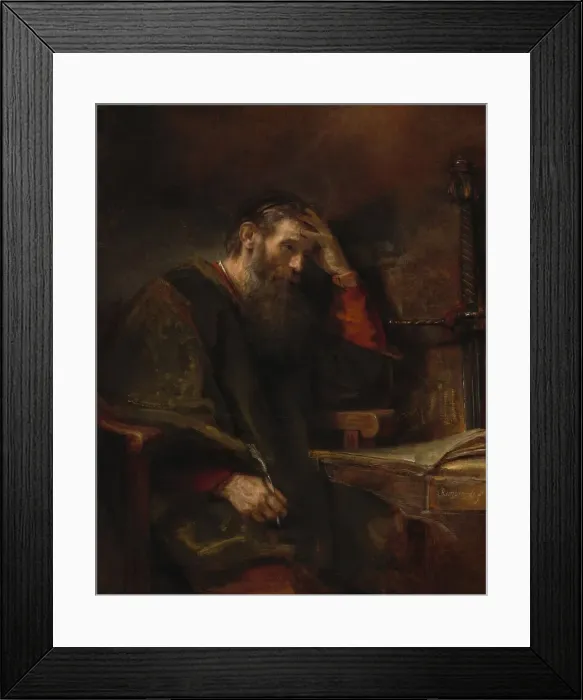 Framed Print : The Apostle Paul, c. 1657. Creators: Rembrandt Harmensz van Rijn, Rembrandt Workshop Framed Print : The Apostle Paul, c. 1657. Creators: Rembrandt Harmensz van Rijn, Rembrandt Workshop