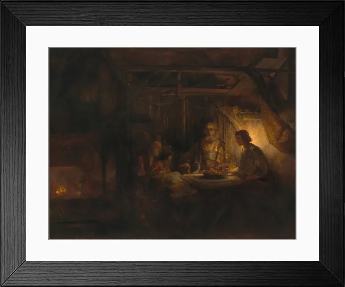 Framed Print : Philemon and Baucis, 1658. Creator: Rembrandt Harmensz van Rijn Framed Print : Philemon and Baucis, 1658. Creator: Rembrandt Harmensz van Rijn