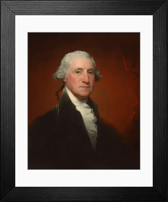 Framed Print : George Washington (Vaughan-Sinclair portrait), 1795. Creator: Gilbert Stuart Framed Print : George Washington (Vaughan-Sinclair portrait), 1795. Creator: Gilbert Stuart