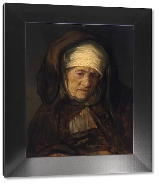 Head of an Aged Woman, 1655  /  1660. Creator: Rembrandt Workshop