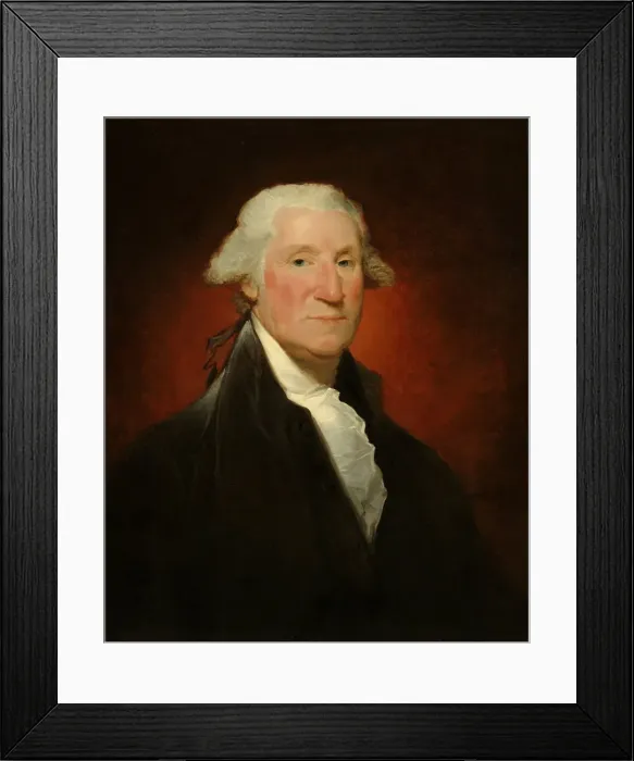 Framed Print : George Washington (Vaughan portrait), 1795. Creator: Gilbert Stuart Framed Print : George Washington (Vaughan portrait), 1795. Creator: Gilbert Stuart