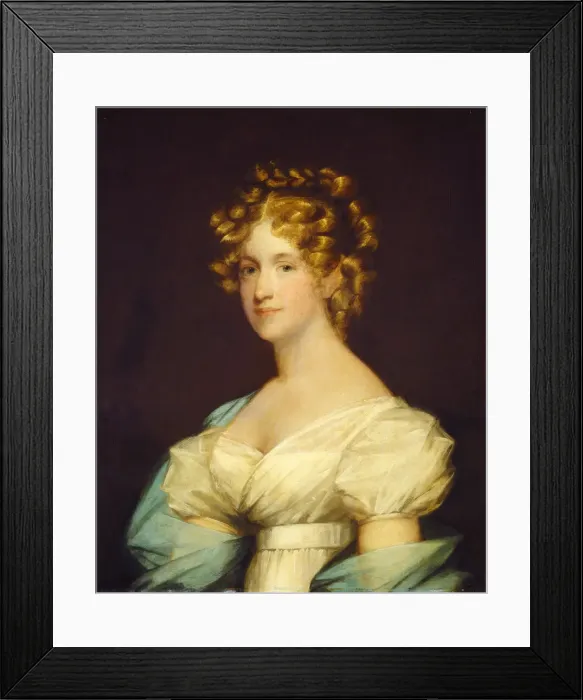 Framed Print : Charlotte Morton Dexter (Mrs. Andrew Dexter), 1808 / c. 1825. Creator: Gilbert Stuart Framed Print : Charlotte Morton Dexter (Mrs. Andrew Dexter), 1808 / c. 1825. Creator: Gilbert Stuart