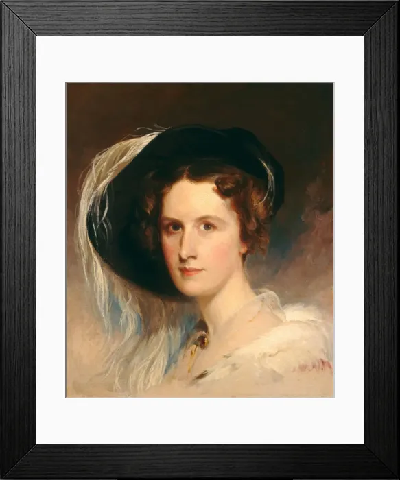 Framed Print : Ann Biddle Hopkinson (Mrs. Francis Hopkinson), 1834. Creator: Thomas Sully Framed Print : Ann Biddle Hopkinson (Mrs. Francis Hopkinson), 1834. Creator: Thomas Sully