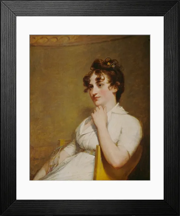 Framed Print : Eleanor Parke Custis Lewis (Mrs. Lawrence Lewis), 1804. Creator: Gilbert Stuart Framed Print : Eleanor Parke Custis Lewis (Mrs. Lawrence Lewis), 1804. Creator: Gilbert Stuart
