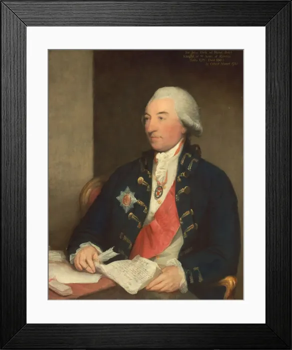 Framed Print : Sir John Dick, 1783. Creator: Gilbert Stuart
