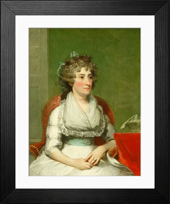 Framed Print : Catherine Yates Pollock (Mrs. George Pollock), 1793 / 1794. Creator: Gilbert Stuart Framed Print : Catherine Yates Pollock (Mrs. George Pollock), 1793 / 1794. Creator: Gilbert Stuart