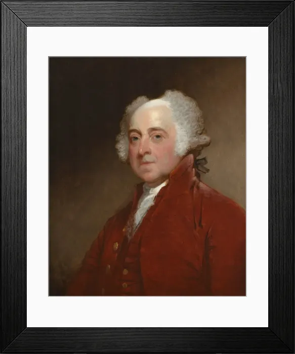 Framed Print : John Adams, c. 1821. Creator: Gilbert Stuart Framed Print : John Adams, c. 1821. Creator: Gilbert Stuart