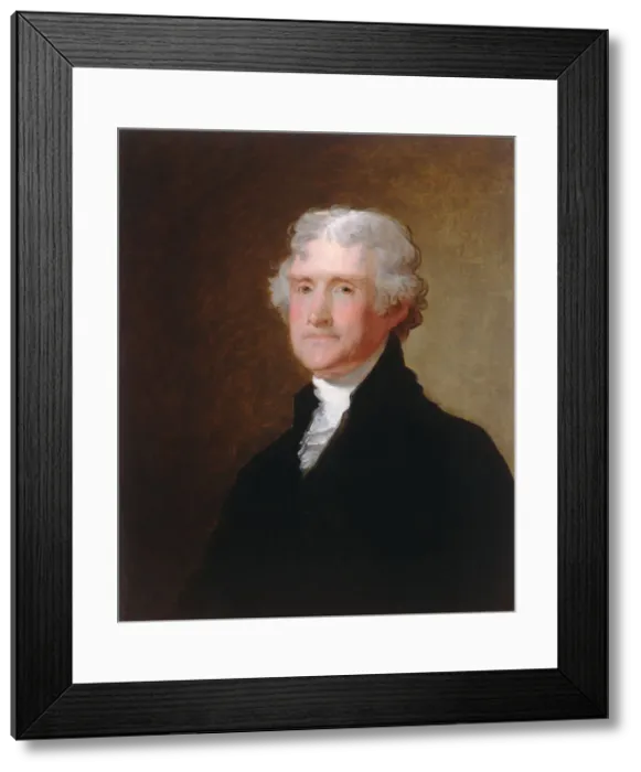 Framed Print : Thomas Jefferson, c. 1821. Creator: Gilbert Stuart Framed Print : Thomas Jefferson, c. 1821. Creator: Gilbert Stuart