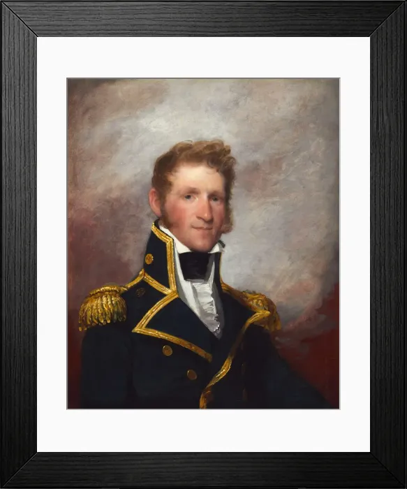 Framed Print : Commodore Thomas Macdonough, c. 1815 / 1818. Creator: Gilbert Stuart Framed Print : Commodore Thomas Macdonough, c. 1815 / 1818. Creator: Gilbert Stuart