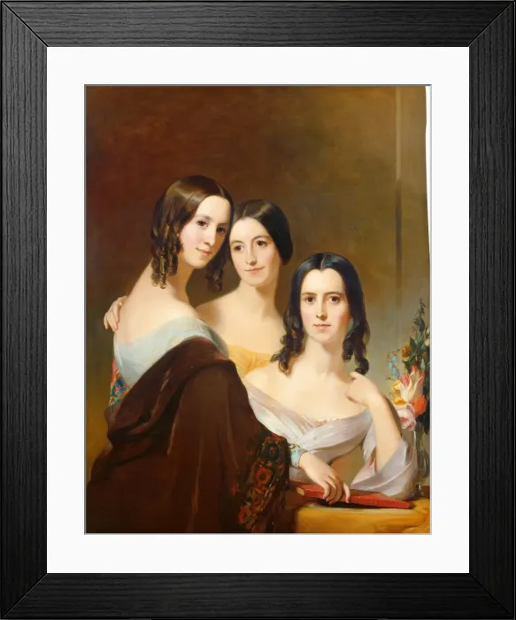 Framed Print : The Coleman Sisters, 1844. Creator: Thomas Sully Framed Print : The Coleman Sisters, 1844. Creator: Thomas Sully