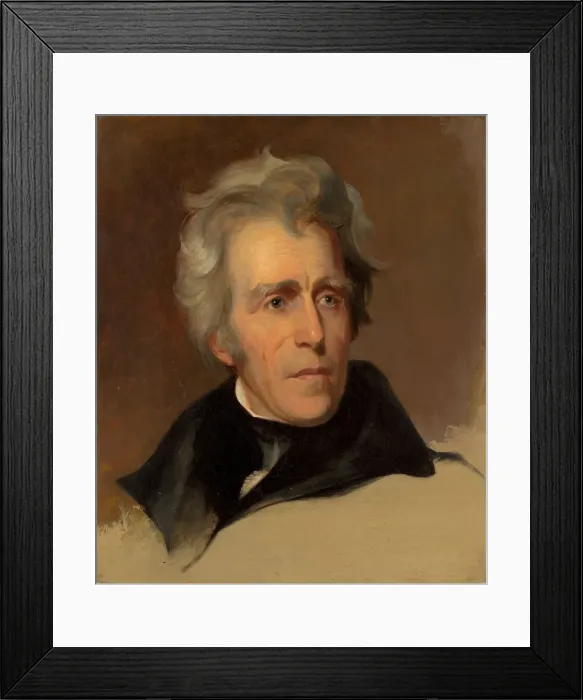 Framed Print : Andrew Jackson, 1845. Creator: Thomas Sully Framed Print : Andrew Jackson, 1845. Creator: Thomas Sully