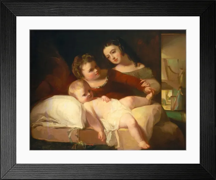 Framed Print : The David Children, 1826. Creator: Thomas Sully Framed Print : The David Children, 1826. Creator: Thomas Sully