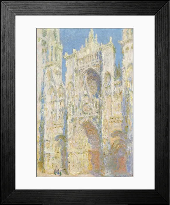 Framed Print : Rouen Cathedral, West Facade, Sunlight, 1894. Creator: Claude Monet Framed Print : Rouen Cathedral, West Facade, Sunlight, 1894. Creator: Claude Monet