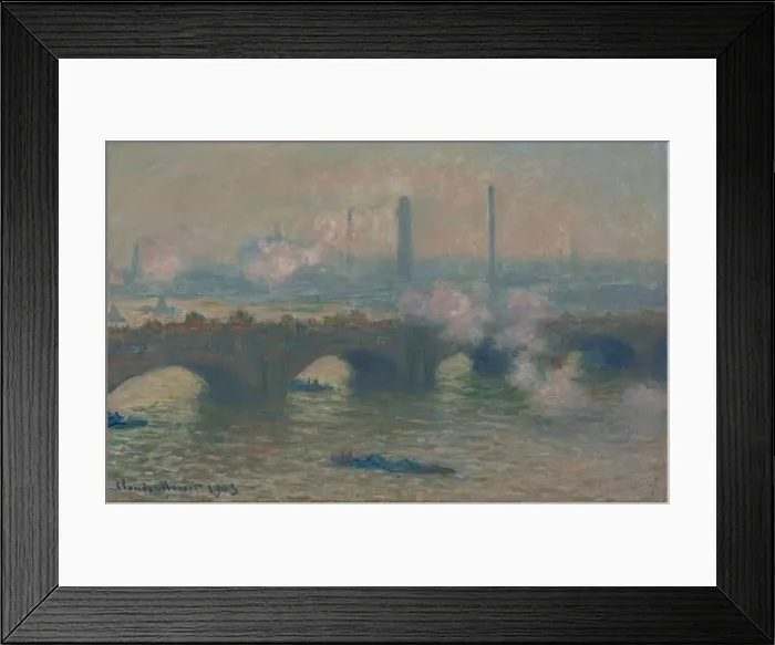 Framed Print : Waterloo Bridge, Gray Day, 1903. Creator: Claude Monet Framed Print : Waterloo Bridge, Gray Day, 1903. Creator: Claude Monet