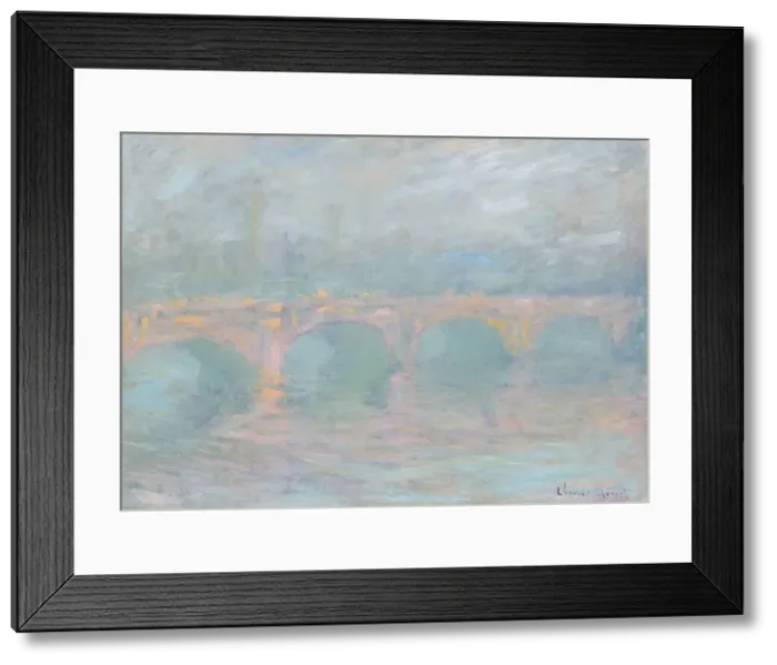 Framed Print : Waterloo Bridge, London, at Sunset, 1904. Creator: Claude Monet Framed Print : Waterloo Bridge, London, at Sunset, 1904. Creator: Claude Monet