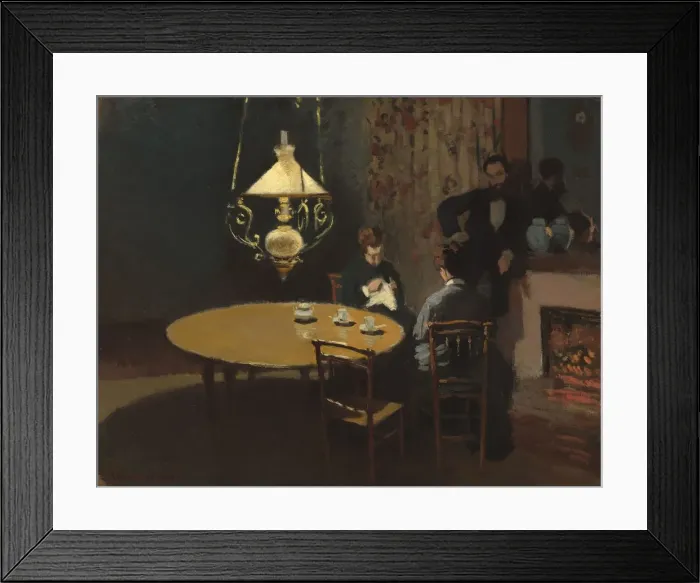 Framed Print : Interior, after Dinner, 1868 / 1869. Creator: Claude Monet Framed Print : Interior, after Dinner, 1868 / 1869. Creator: Claude Monet